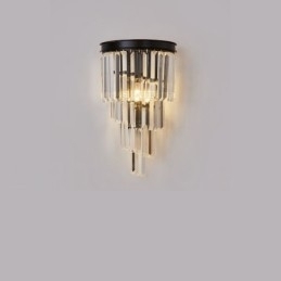 Moderne luxe K9 kristal wandlamp met kristallen kap