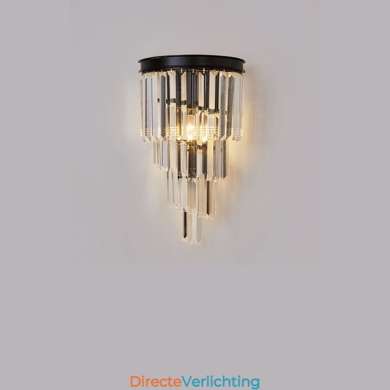 Moderne luxe K9 kristal wandlamp met kristallen kap