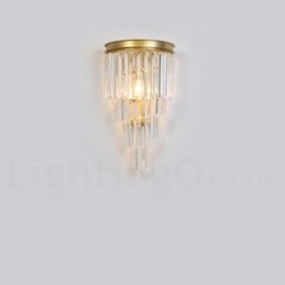 Moderne luxe K9 kristal wandlamp met kristallen kap