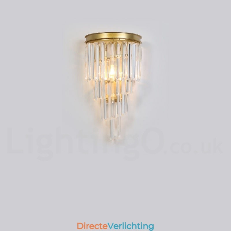 Moderne luxe K9 kristal wandlamp met kristallen kap