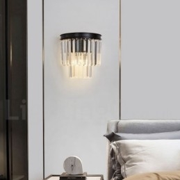 Moderne luxe K9 kristal wandlamp met kristallen kap