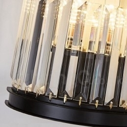 Moderne luxe K9 kristal wandlamp met kristallen kap
