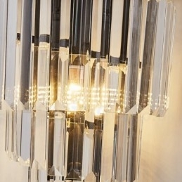 Moderne luxe K9 kristal wandlamp met kristallen kap