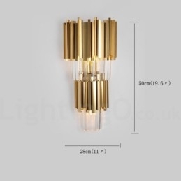 Moderne luxe K9 kristal wandlamp met kristallen kap