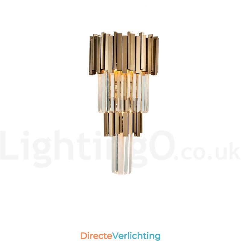 Moderne luxe K9 kristal wandlamp met kristallen kap