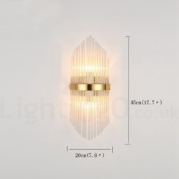 Moderne luxe K9 kristal wandlamp met kristallen kap