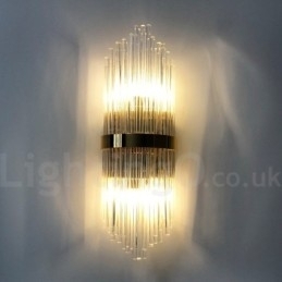 Moderne luxe K9 kristal wandlamp met kristallen kap