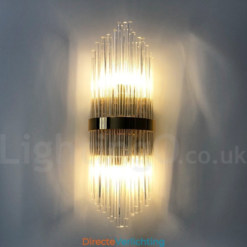 Moderne luxe K9 kristal wandlamp met kristallen kap