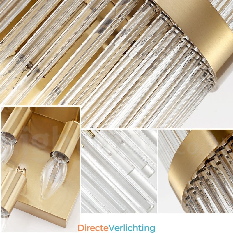 Moderne luxe K9 kristal wandlamp met kristallen kap