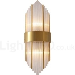 Moderne luxe K9 kristal wandlamp met kristallen kap