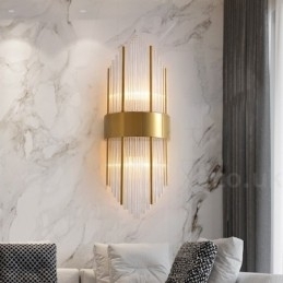 Moderne luxe K9 kristal wandlamp met kristallen kap