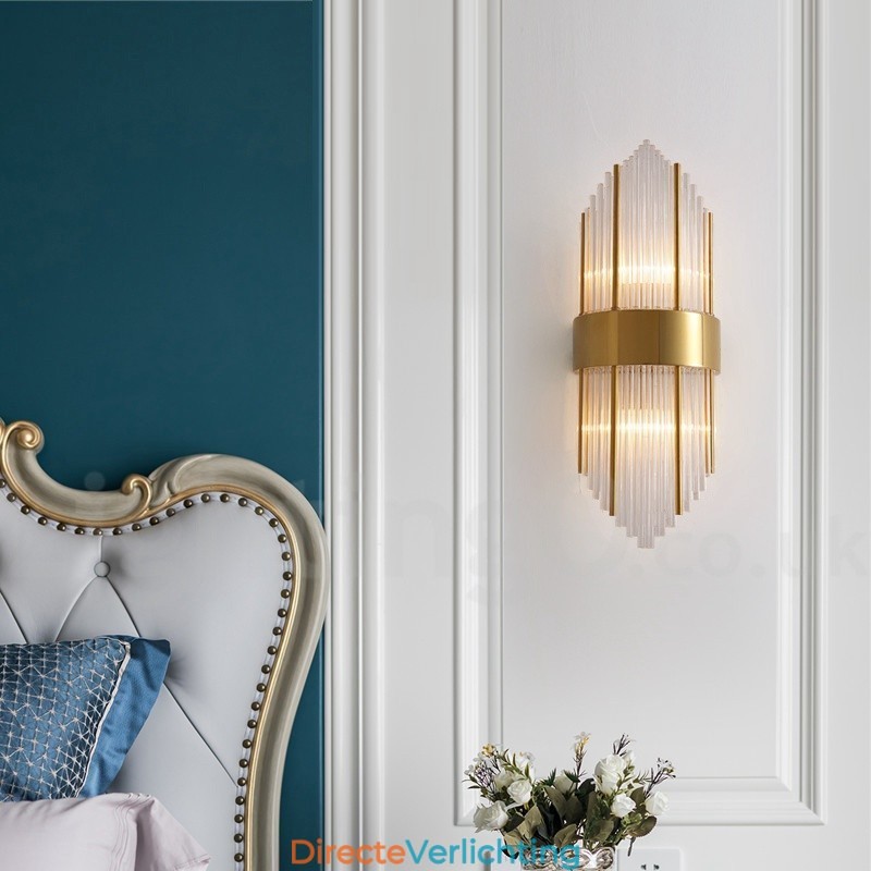 Moderne luxe K9 kristal wandlamp met kristallen kap