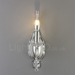 1 Licht Goud Zwart Amerikaanse Stijl Kristallen Wandlamp voor Woonkamer Eetkamer Kledingwinkel Koffiewinkel Hotel