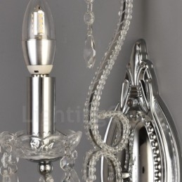 1 Licht Goud Zwart Amerikaanse Stijl Kristallen Wandlamp voor Woonkamer Eetkamer Kledingwinkel Koffiewinkel Hotel