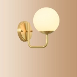 Moderne Molecules Bean Wandlamp met Bolvormige Glazen Kap