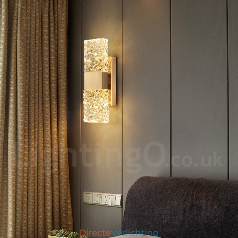 Moderne kristallen wandlamp voor naast het bed, veranda, gangpad, woonkamer, slaapkamer, studeerkamer