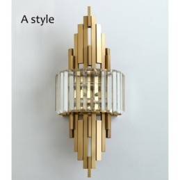 Postmoderne luxe kristallen wandlamp Woonkamer TV-achtergrondmuur Slaapkamer nachtkastje wandlamp