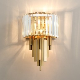Postmoderne luxe kristallen wandlamp Woonkamer TV-achtergrondmuur Slaapkamer nachtkastje wandlamp