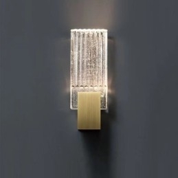Postmoderne minimalistische woonkamer Kristallen wandlampen Amerikaanse kunst Nachtkastje Slaapkamer Studeerkamer Wandlampen