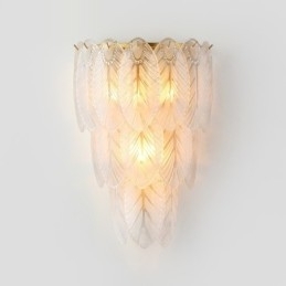 Nordic Franse Veer Kristallen Wandlampen Postmoderne Verlichting Luxe Woonkamer Achtergrond Muur Gang als Hotel Paneel Wandlamp