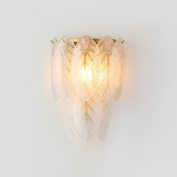 Nordic Franse Veer Kristallen Wandlampen Postmoderne Verlichting Luxe Woonkamer Achtergrond Muur Gang als Hotel Paneel Wandlamp