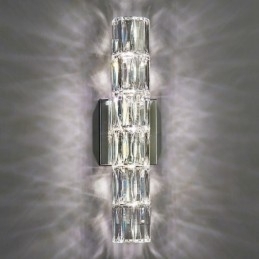Woonkamer Wandlamp Licht Luxe Eenvoudige Slaapkamer Bedlamp Hotel Lobby Gangpad Villa Project Roestvrijstalen Kristallen Wandlampen