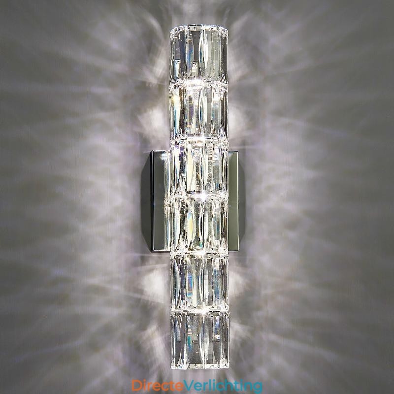 Woonkamer Wandlamp Licht Luxe Eenvoudige Slaapkamer Bedlamp Hotel Lobby Gangpad Villa Project Roestvrijstalen Kristallen Wandlampen