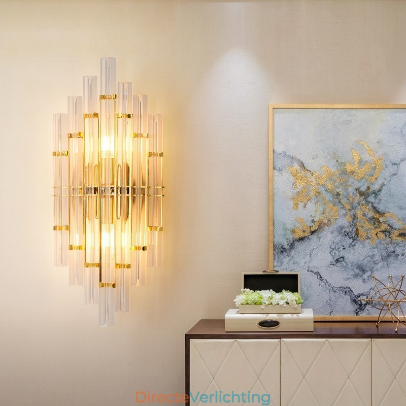 Hotellamp Luxe Kristallen Wandlamp Postmodern Persoonlijkheid Woonkamer Gangpad Entree Achtergrond Wandlamp Slaapkamer Nachtkastje Decoratieve Wandlampen