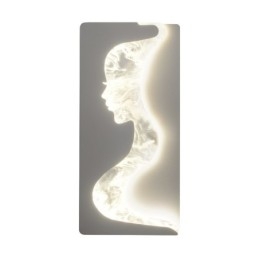 Binnen schattige meisjes kijkend naar links rechts wandlamp