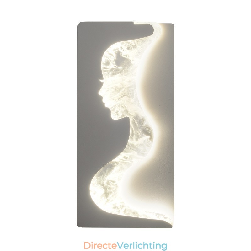 Binnen schattige meisjes kijkend naar links rechts wandlamp