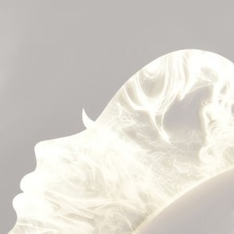 Binnen schattige meisjes kijkend naar links rechts wandlamp