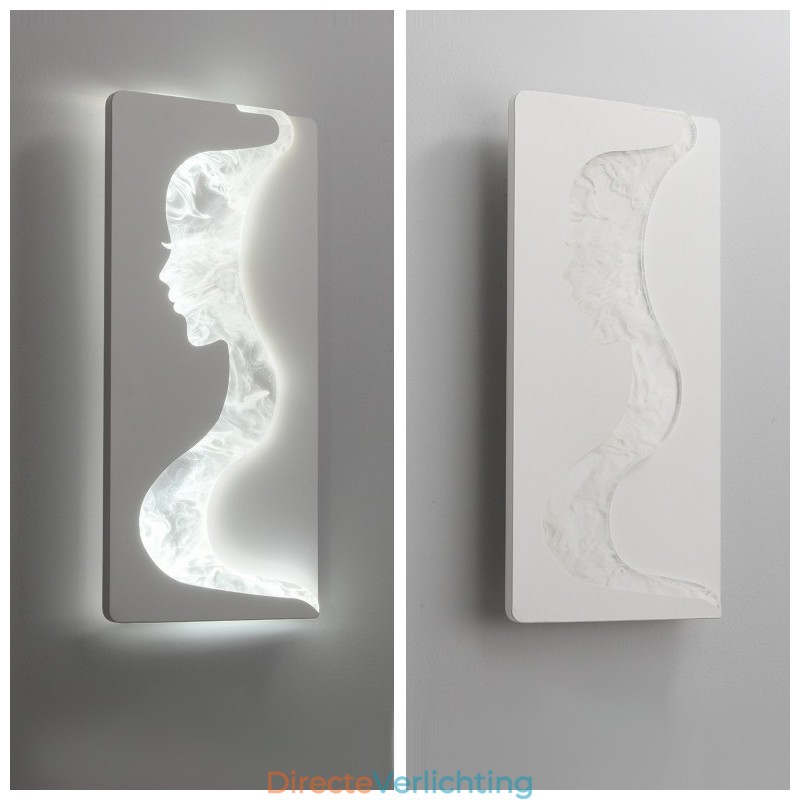 Binnen schattige meisjes kijkend naar links rechts wandlamp