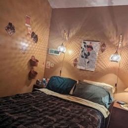 Bamboe wandlamp Amerikaanse pastorale retro henneptouw wandlamp met stekker