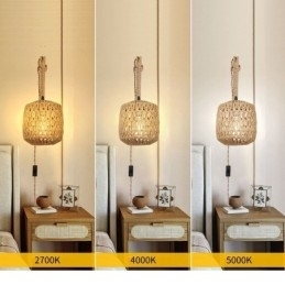 Amerikaanse Retro Wandlamp 3M Hennep Touw Hangende Lijn Papier Touw Geweven Lampenkap