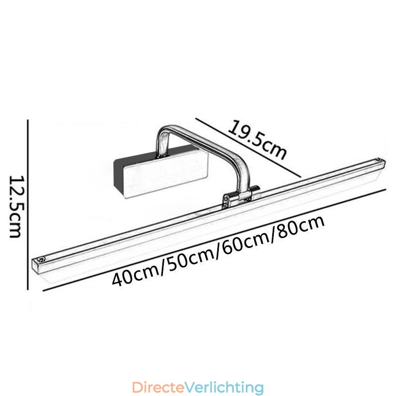 Moderne wandlamp spiegel voorlicht hoek verstelbare toilet make-uplamp