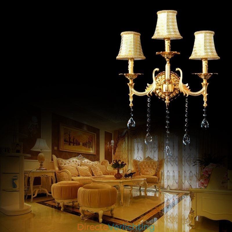 Europese Wandlamp Luxe Wandlamp Kristallen Druppel Decoratielamp Nachtkastje Verlichting