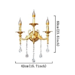 Europese Wandlamp Luxe Wandlamp Kristallen Druppel Decoratielamp Nachtkastje Verlichting