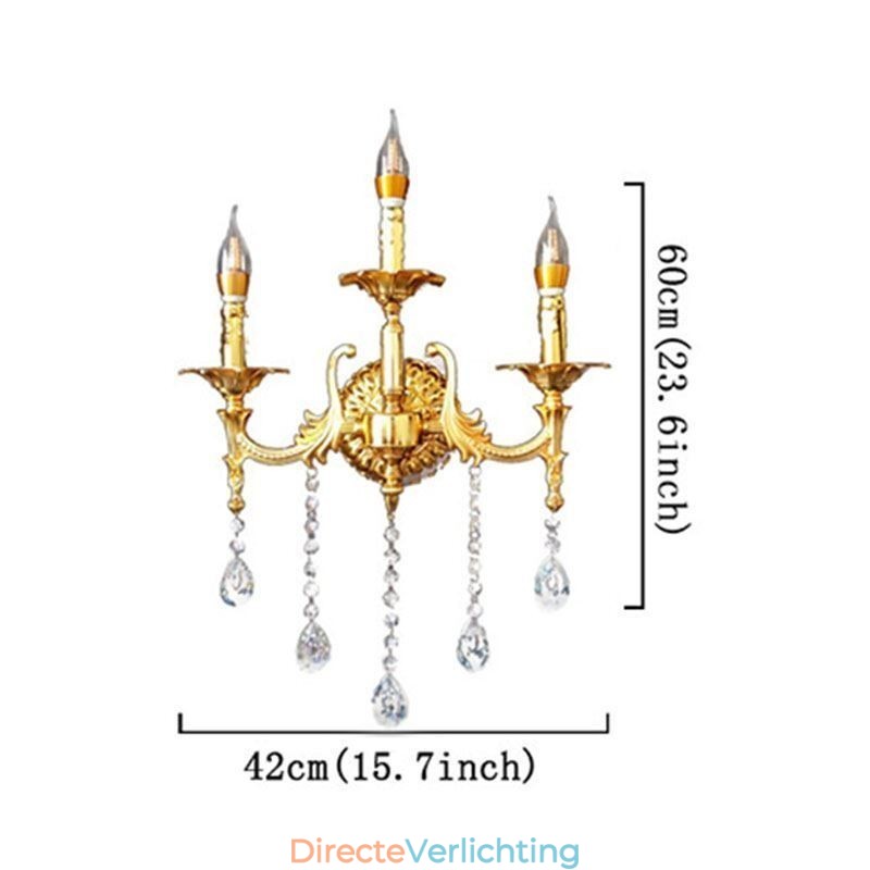 Europese Wandlamp Luxe Wandlamp Kristallen Druppel Decoratielamp Nachtkastje Verlichting