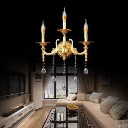 Europese Wandlamp Luxe Wandlamp Kristallen Druppel Decoratielamp Nachtkastje Verlichting