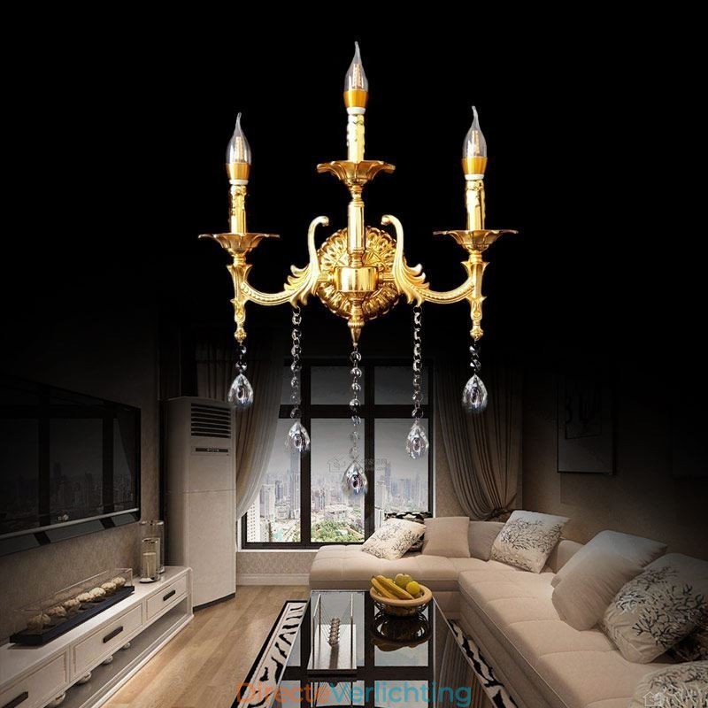 Europese Wandlamp Luxe Wandlamp Kristallen Druppel Decoratielamp Nachtkastje Verlichting
