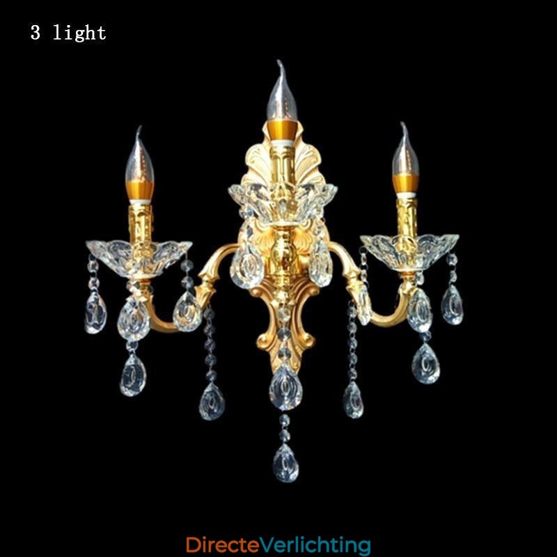 Europese Wandlamp Luxe Wandlamp Kristallen Druppel Decoratielamp Nachtkastje Verlichting