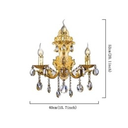 Europese mode wandlamp luxe kristallen druppel wandlamp verlichting
