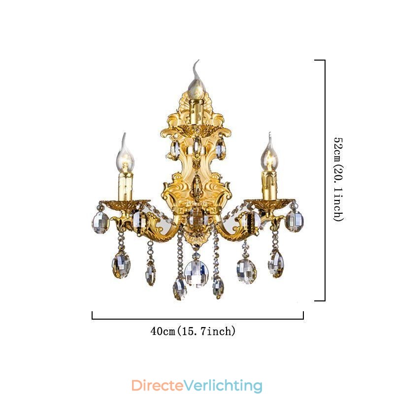 Europese mode wandlamp luxe kristallen druppel wandlamp verlichting