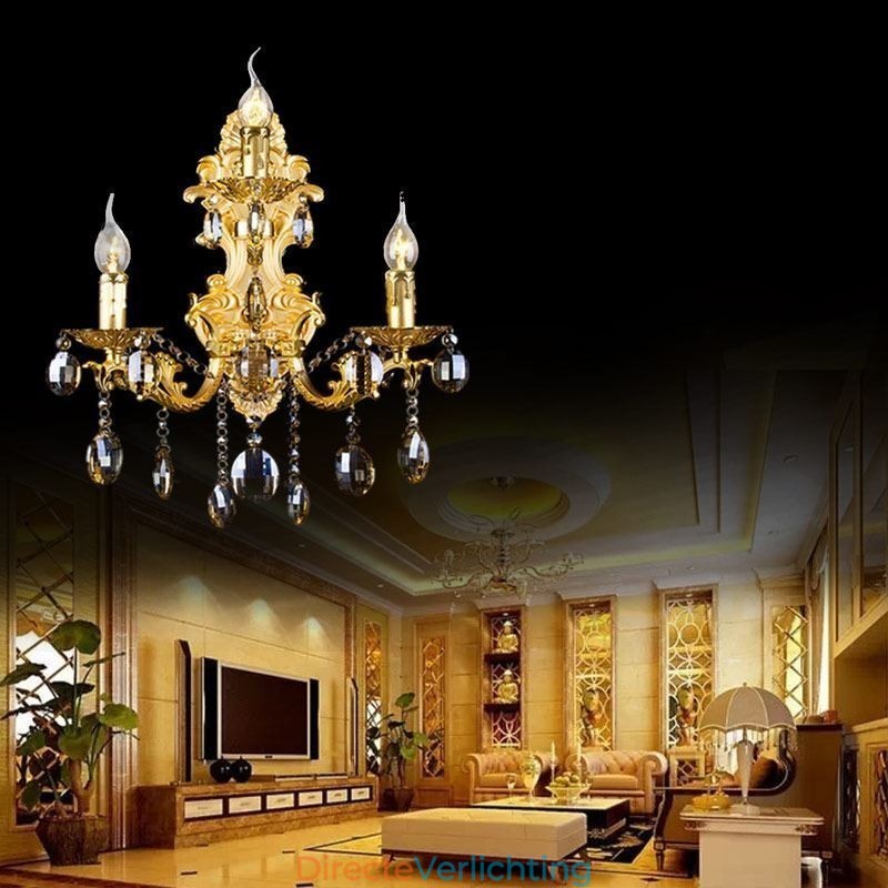 Europese mode wandlamp luxe kristallen druppel wandlamp verlichting