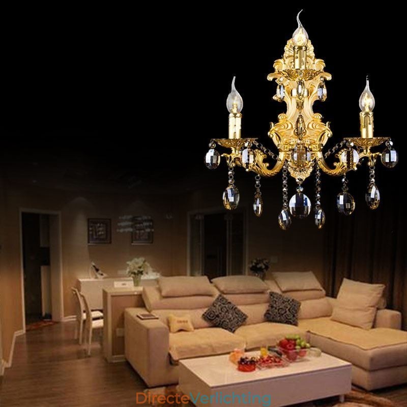 Europese mode wandlamp luxe kristallen druppel wandlamp verlichting