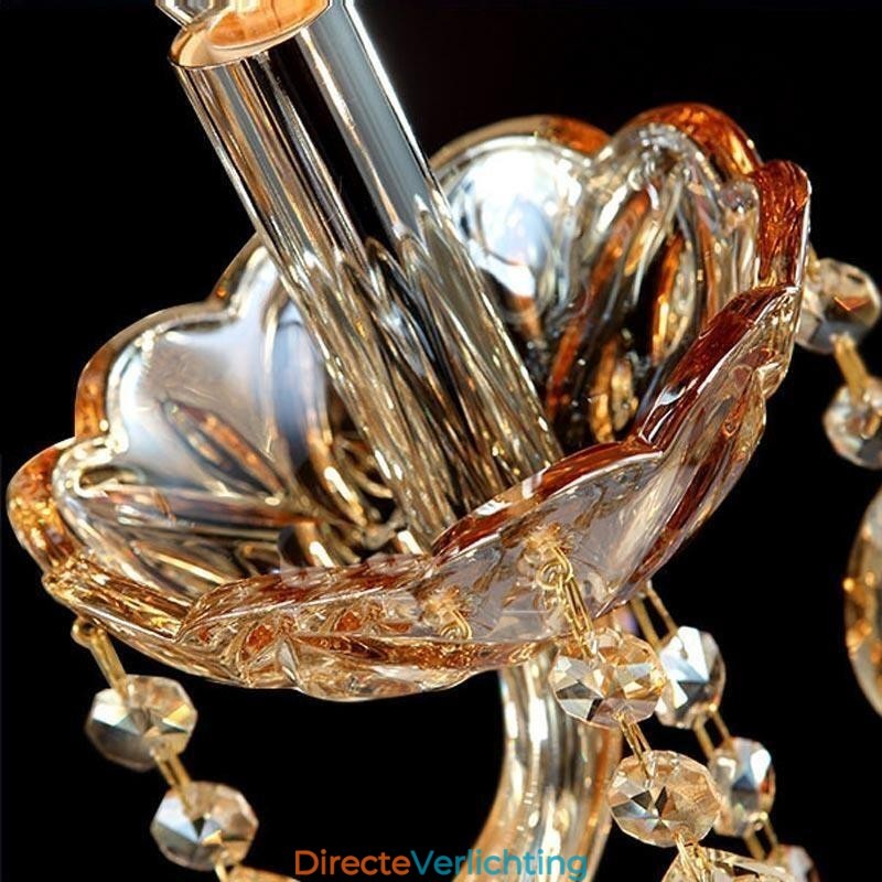 Europese Wandlamp Amber Cognac Kristallen Wandlamp Eenvoudige Lamp Verlichting