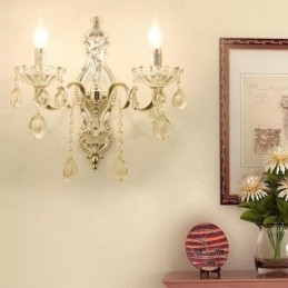 Europese Wandlamp Kristallen Wandlamp Decoratie Licht Wandlamp Verlichting