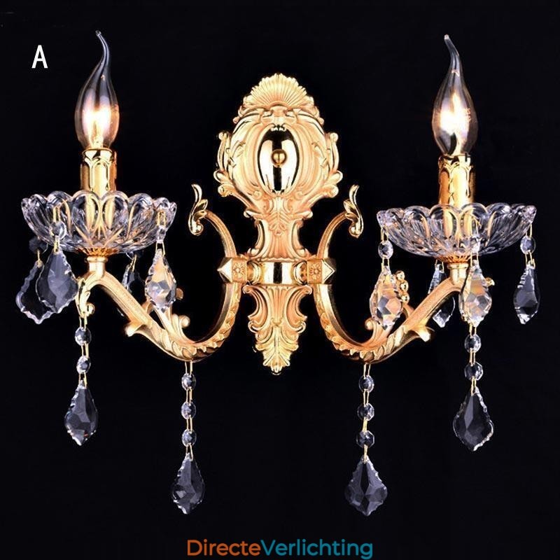 Europese Wandlamp Kristallen Wandlamp Decoratie Licht Wandlamp Verlichting