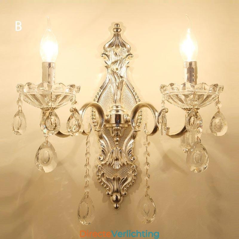 Europese Wandlamp Kristallen Wandlamp Decoratie Licht Wandlamp Verlichting