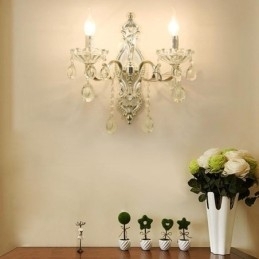 Europese Wandlamp Kristallen Wandlamp Decoratie Licht Wandlamp Verlichting